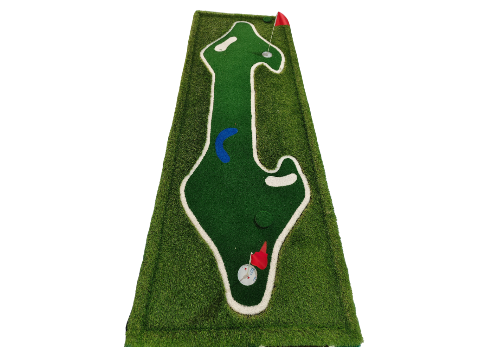 Indoor Mini Putting Green – Portable Golf Practice Mat with Flags & Cups