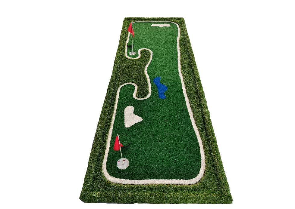 Indoor Mini Putting Green – Portable Golf Practice Mat with Flags & Cups