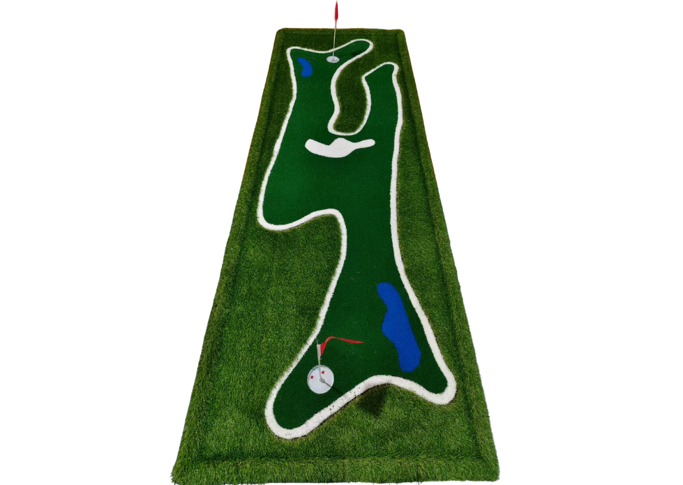 Indoor Mini Putting Green – Portable Golf Practice Mat with Flags & Cups